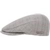 Melegari Berretto Piatto Cuneo | Puro Cotone | Fodera di Puro Cotone Leggero | Tascabile | Primavera Estate | Made in Italy (57, Grigio Chiaro)
