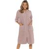 undercover lingerie Undercover - Accappatoio da donna in spugna 100% cotone, con cerniera intera, con cappuccio o senza cappuccio, Visone, 18-20