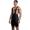 CEROTIPOLAR Big Sizing Plus Size Uomini Ciclismo Bici Bavaglini con Pannello PP Design UPF50+, Nero , 7XL