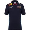 Castore Polo a Maniche Corte Ufficiale Oracle Red Bull Racing Bambino Teamline Max Verstappen - Blu, Cielo Notturno, 12 Anni