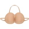 inlzdz Seni Falsi di Spugna D Cup Seno Artificiale del Flase della Tazza Seni Finti per la Protesi del Crossdresser Inserti per Reggiseno per Costume da Bagno Bikini Tipo B Nudo Taglia unica