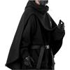 Mymyguoe Poncho Uomo Steampunk Gotico Con Cappuccio Moda Poncho Casa Cappotto Uomo Lana Alpaca Poncho Con Cappuccio Cappotto Invernale Caldo E Morbido Cappotto Da Uomo Giacca Invernale Confortevole