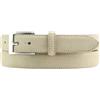 BELTINGER Cintura in pelle scamosciata 2,5 cm | Cintura in pelle scamosciata per uomo e donna 25 mm | Cintura in pelle scamosciata con fibbia rotonda, 85 cm (Gesamtlänge 100 cm)