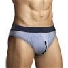 ARIUS Slip Mutande con Front Fill per Aumentare Il Volume e Le Dimensioni degli attributi Maschili e Dare Una Forma Arrotondata - Push up e Fill Colore Grigio (XL)