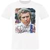 Generico Steve McQueen 11002 T-Shirt Urban Men Uomo 100% Cotone Fiammato BS