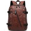 FDOIUTU Casual moderno Retrò Vintage Zaini in Pelle PU Esterni Viaggi Zaino Scuola Borsa a Tracolla fit iPad e 15,6 Laptop Backpack per Uomo e Donna Borsa a mano (marrone)