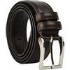 CM Conte Massimo Conte Massimo Cintura Uomo In Vera Pelle, Made in Italy, Accorciabile, Alta 3 cm