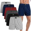 SGS Boxer Uomo Morbidi e Larghi - Mutande Uomo a Pantaloncino in 100% Cotone, Mutande a Pantaloncino, Confezione da 10 o 6 - Boxer Uomo Cotone di Tela