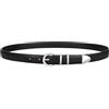 LEACOOLKEY Cintura donna, D-nero(stile 2), 110 cm