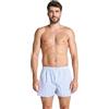 Jockey Strisce 2-Pack E Paisley Tessuto Boxer Boxer Pantaloncini, Blu/Bianco Medio