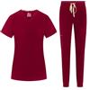 B-well NAOMI Divisa Sanitaria Donna Elastica | Uniforme Sanitaria Donna | Set con Casacca e Pantaloni Stile Jogger| Divise Sanitarie | con Spandex