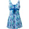 Wantdo Costume da Bagno Dimagrante Estate Spiaggia Costume Intero Un Pezzo Alta Vita Swimsuit da Spiaggia per Mare e Spiaggia Donna Violette 52-54