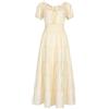Vhersily Abito da Donna Regency Jane Austen Lungo Vintage Abito da Ballo Vittoriano, con Guanti, Stile Impero
