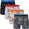 INNERSY Boxer da uomo con apertura, traspiranti, confezione da 4 pezzi