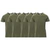Saggio Payper 5 Tshirt Girocollo da S a 5XL 100% Cotone 155gr Traspirante Regular Fit Big Size MILITARE5PZ XXL
