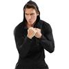 Muscle Alive Uomo Cerniera in Esecuzione Felpe con Cappuccio Sport Giacche Fitness Palestra Camicia Gli Sport Superiore Nero S