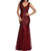 Daikascbny Eleganti Vintage Damigella d'Onore Cerimonia Abito Donna Banchetto Lunghi Ruffled Vestito da Sera Curvy Spalline Abiti Cocktail