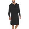 Yukiuiny Maglie Pigiama Uomo Maniche Lunghe Abbigliamento da Notte Cotone Camicie Lunghe per Dormire