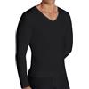 YSABEL MORA - Camiseta Interior Manga Larga Cuello Pico Negro