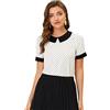 Allegra K Casual Top Donna (Pacco da 1) | Top leggero e solido con polsini arricciati. Dettagli femminili per l'ufficio. Versatile per le riunioni