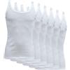 Fontana Calze Fontana Intimo 6 Pezzi Canottiera Uomo Spalla Stretta MOD. Costina in Cotone,Prodotto in Italia Bianco, S (TG.3)