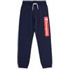 Champion Legacy Legacy Graphic Shop B - Ultralight Powerblend Fleece Elastic Cuff Pantaloni da Tuta, Blu Marino, 9-10 Anni Bambino FW23