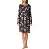 Schiesser Damen Nachthemd Sleepshirt Bigshirt Langarm, 100cm-Modal-Comfort Nightwear Maglia Lunga da Notte, Grafite_182018, 44 Donna
