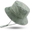 XIAOHAWANG Cappello da sole per neonati e bambini, con dinosauro, cappello alla pescatora, cappelli da spiaggia per bambini, Dinosauro verde, 4-8 anni