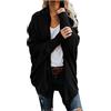 Dressnu Maglione invernale cardigan grande donna maglione cappotto, Nero, taglia unica