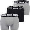 Levi's Levis Men Repeat Logo Boxer Lettera 3P, Grey Combo, S