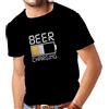 lepni.me Maglietta da Uomo Ricarica della Birra, Citazioni Divertenti, Umorismo da Bar per Gli Amanti della Birra (L Nero Multicolore)