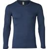 Engel Natur, Camicia/Canottiera da Uomo, 70% Lana (Biologica), 30% Seta (46-48 EU, Blu Marino)
