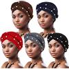 DRESHOW Donna Africane Turbante Pre-Legato Copricapo a treccia Testa Avvolge Cappello Boho Turbante Chemio Cap Elastico Annodato Berretto