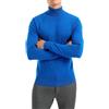 VEQUÈ Maglione Uomo Invernale Collo Alto Lana Cashmere Slim Maglia Pullover Dolce Vita (IT, Testo, 3XL, Regular, Regular, Royal)