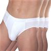 HERMKO 3300 Confezione da 3 Mutande da Uomo in Cotone, Farbe:Bianco, Größe Herren:6 (XL)
