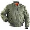 SASC Bombers Trapuntato MA-1 Verde Cachi Reversibile Arancione