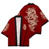 nicticsi Uomo Kimono Print Loose Cardigan Manica Corta Estate Manica 3/4 Abbigliamento Giapponese Accappatoi Camicia Spiaggia T-Shirt Tops Stil 01 M