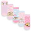 Pusheen the Cat Pusheen Confezione da 5 calzini per ragazze | Calzature grafiche multicolori per bambini con gatti carini | Kitten Snack Attack Comodo set di calzini | Regalo di merchandising della serie Cartoon Cat