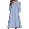 Duohropke Abito maglione da donna, vestito invernale, autunno, inverno, a maglia, in peluche, con cappuccio, pile, a maniche lunghe, pullover, casual, vestito pigiama con tasche, felpa con cappuccio