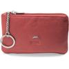 JAGUAR - Portachiavi Uomo, Portachiavi in Pelle Vera Dotato di 2 Cerniere per Riporre Vari Oggetti, Astuccio Borsellino 14x7,5x1cm Arriva in Scatola Firmata Adatta per Regali - Rosso