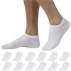 CALZITALY PACK 6/12 PAIA - Fantasmini Unisex In Microfibra, Calzini Bianco, Nero, Skin, Blu, 35-40, 41-46, Made In Italy (35-40, 12 Paia - Bianco)