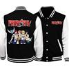 zhedu Japan Anime Fairy Tail Felpa Uniforme da Baseball Tuta da Uomo Bomber Invernale Streetwear Harajuku