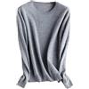 Alloaone Maglione lavorato a maglia in lana di cashmere Maglione da donna Pullover girocollo Basic Warm Jumper