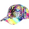 Hip Hop Honour Berretto NY Leopard Giallo Rosa Originale Jungle Streetwear Baseball - Unisex, giallo, taglia unica