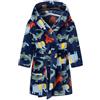 DELEY Accappatoi per Bambini Ragazzi Ragazze Accappatoi con Cappuccio Pigiami Bambini Indumenti da Notte Accappatoio Morbido Animali Blu Scuro 2-3 anni