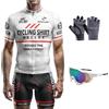 HECLOK Completo Ciclismo Uomo Manga Corta - 9D Gel, Traspirante | 9D Gel, tessuto traspirante e anti-sudore, 3 tasche posteriori, pantaloncini con fondello incluso, per strada e MTB, 4 pezzi