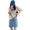 YELLOOP Y2k Shorts Baggy Jean Shorts Bermuda per Le Donne Lunghezza al Ginocchio Lungo Jean Shorts per Le Donne, Blu, S