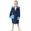 Ladeheid Accappatoio Bambina e Bambino in Spugna di Cotone LA40-103 (Blu Marino/Jeans (D12/D03), 122-128)