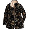 Cocila Giacca Invernale Trapuntata Stampata da Donna Taglie Forti Abbottonata A Maniche Lunghe Imbottita Leggera Felpa Giacca Donna Invernale Lunga Giubbino Mezza Stagione Parka Verde con