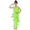 YXYjLb Set Da Ballo Latino For Ragazze Sala Da Ballo Pantaloni Con Nappe Con Frange Taglie Forti E Top Con Frange Solide Salsa Samba Costume Da Competizione Costumi Di Pratica Di Danza